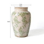 Green Garden Ceramic Vase