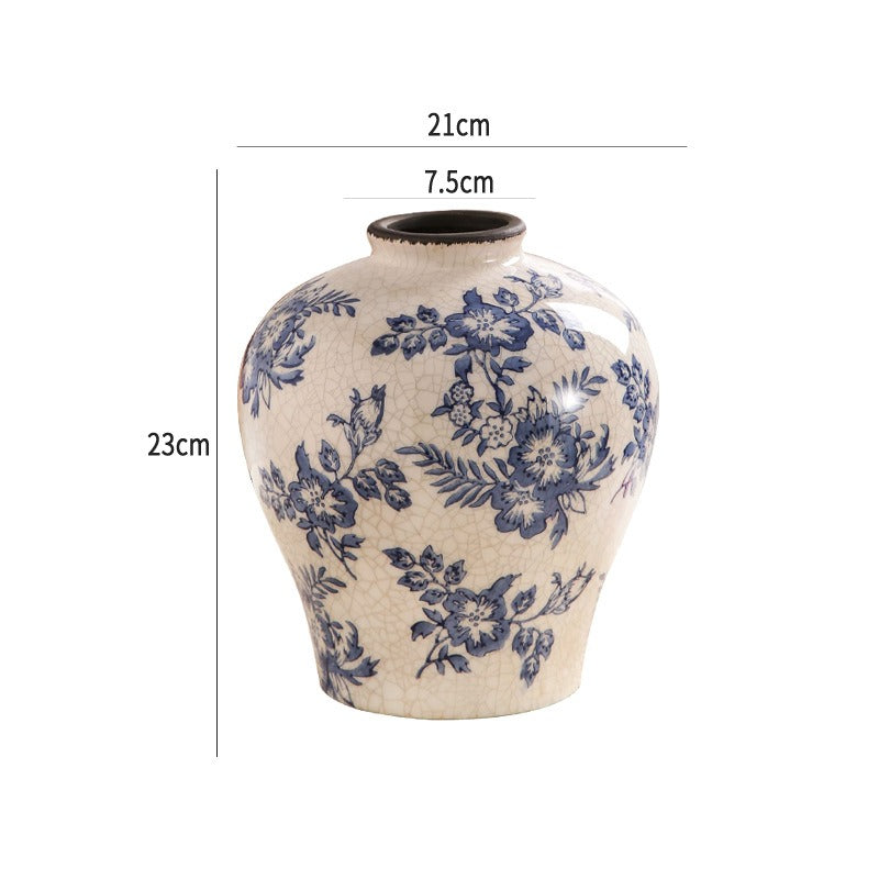 Blue Countryside Ceramic Vase