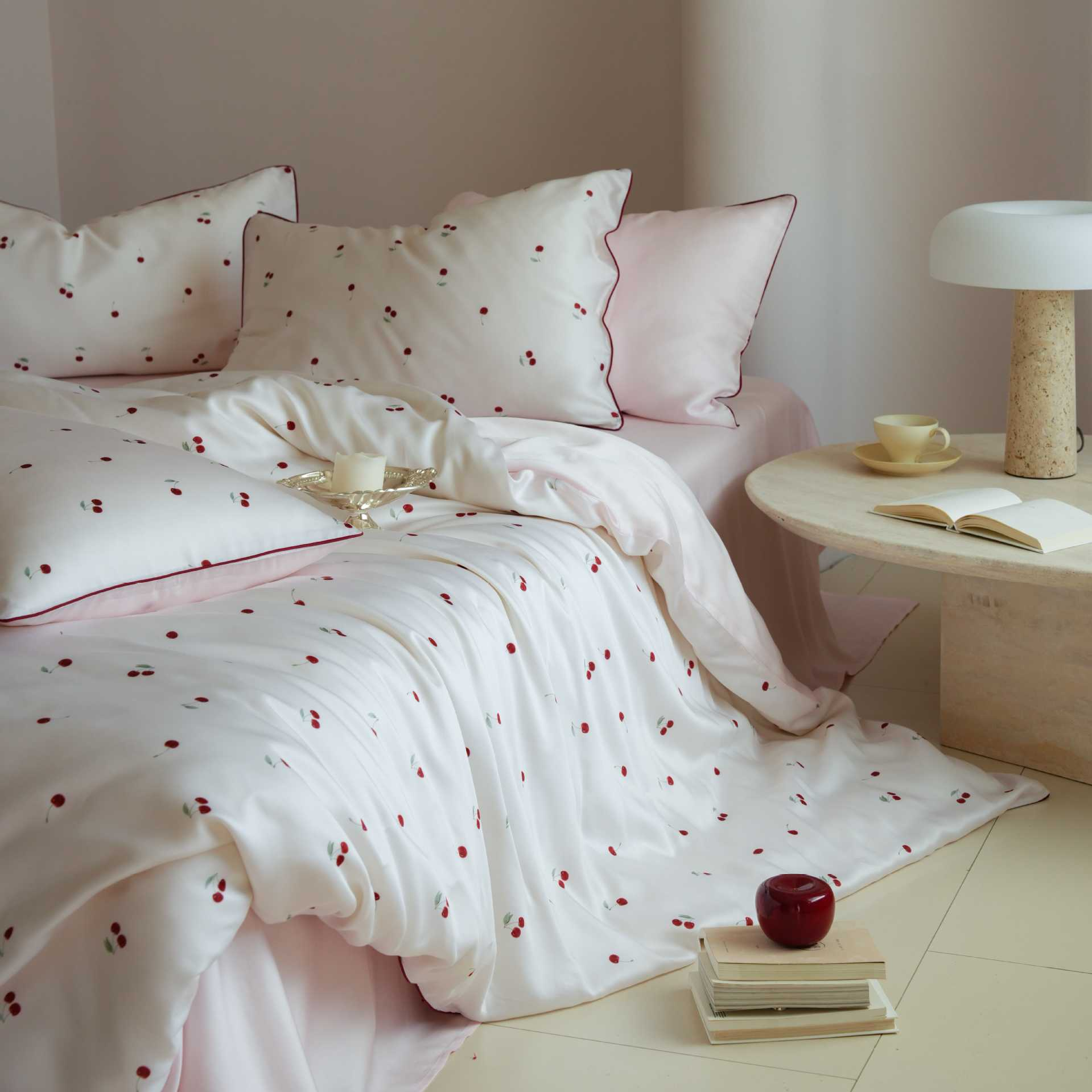 Cherry Lyocell Bedding Set