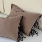 Colour Block Side Tie Pillowcase Set