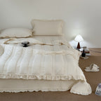 Soft Cream Summer Quilted Blanket