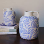 Blue Leave Ceramic Vase