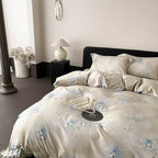 Azure Butterfly Garden Bedding Set