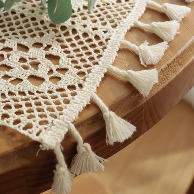 French Crochet Tassel Placemat Set