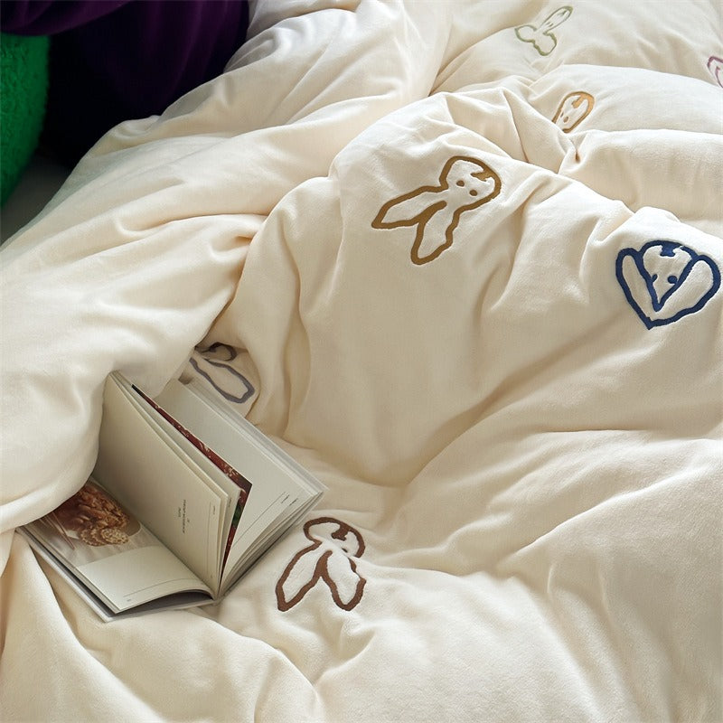 Warm Bunny Bedding Set