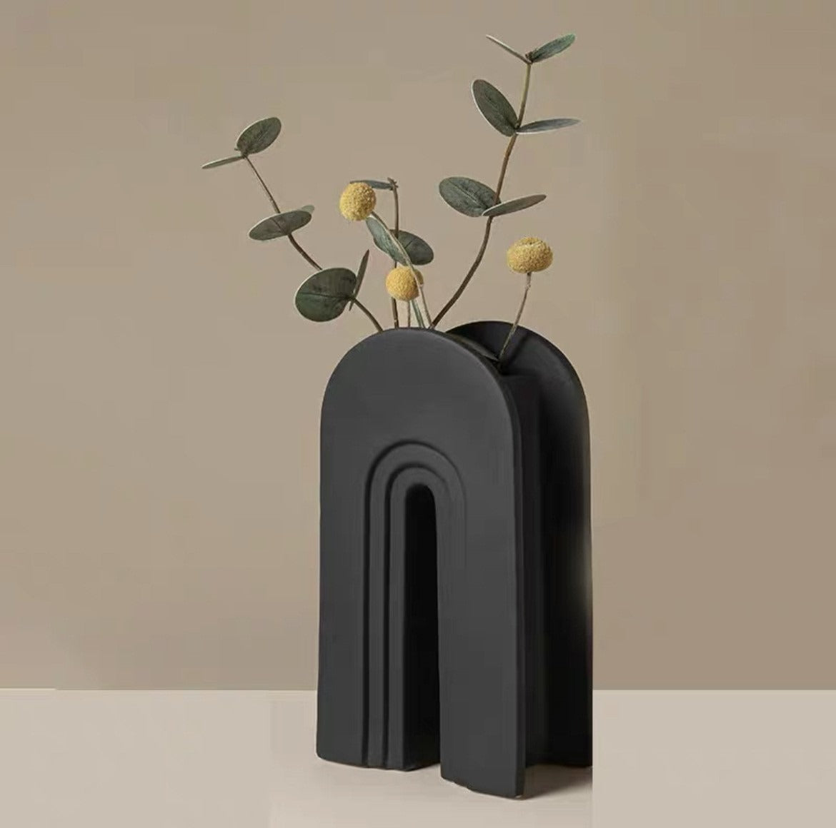 Modern Arched Ceramic Vase