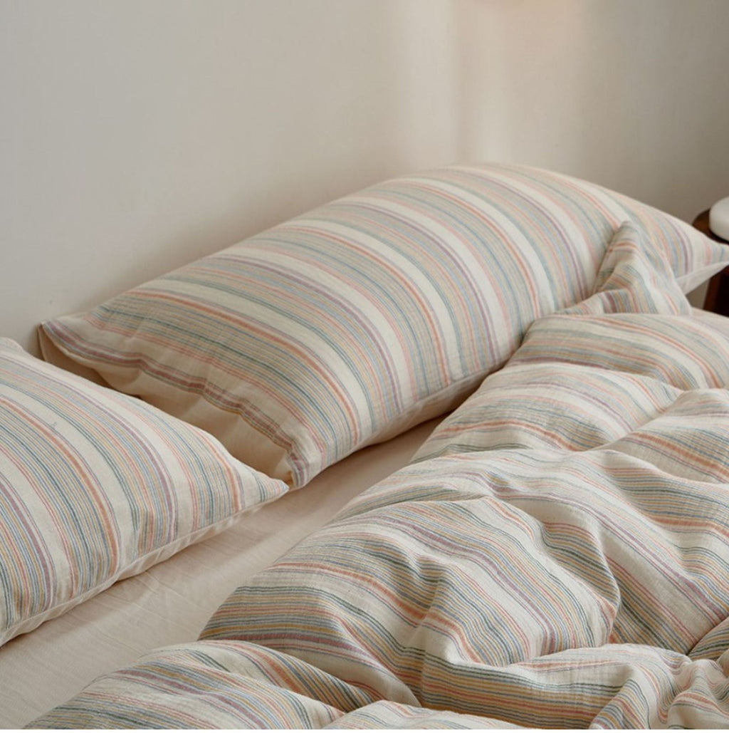 Rainbow Stripe Bedding Set