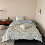 Wildflower Blue Summer Quilted Blanket