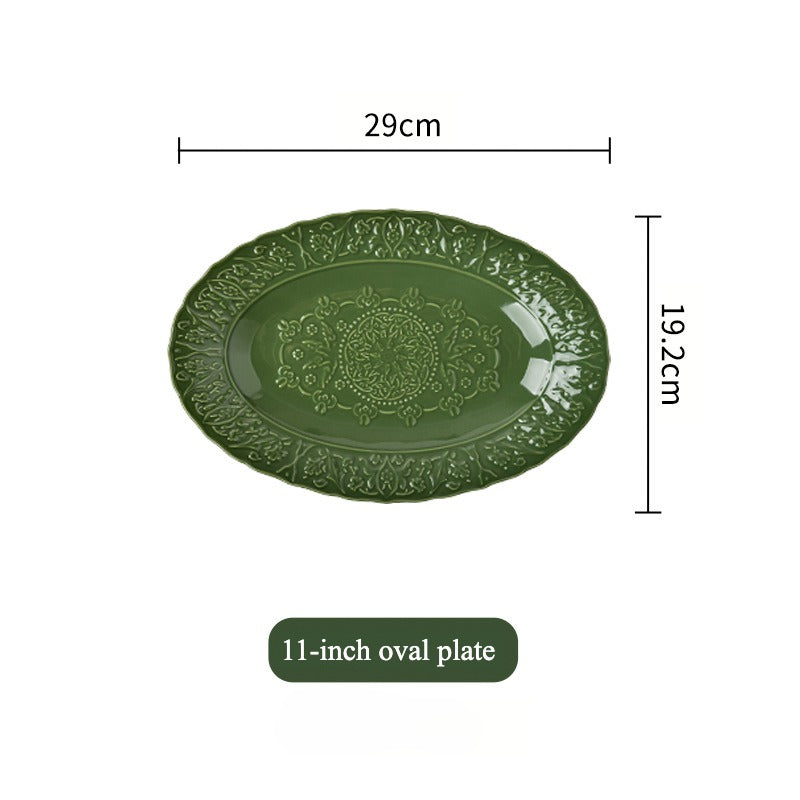 Green Garden Dinnerware
