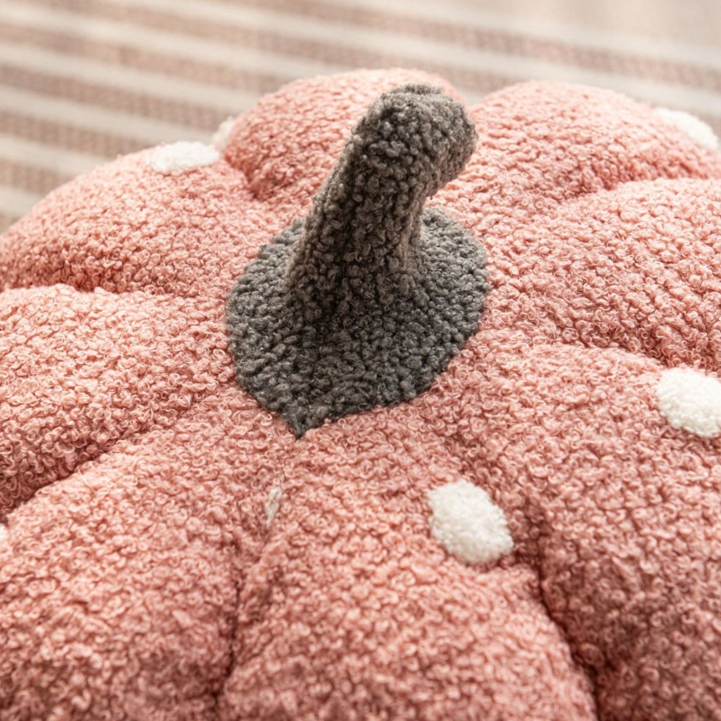 Cottage Pumpkin Dot Pillow