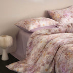 Elara Watercolor Floral Egyptian Cotton Bedding Set