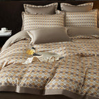 Lumiera Trellis Printed Luxury Egyptian Cotton Bedding Set