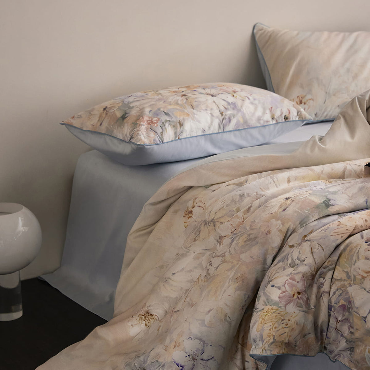 Lysora Sky Meadow Floral Egyptian Cotton Bedding Set