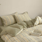 Springtime Striped Bedding Set