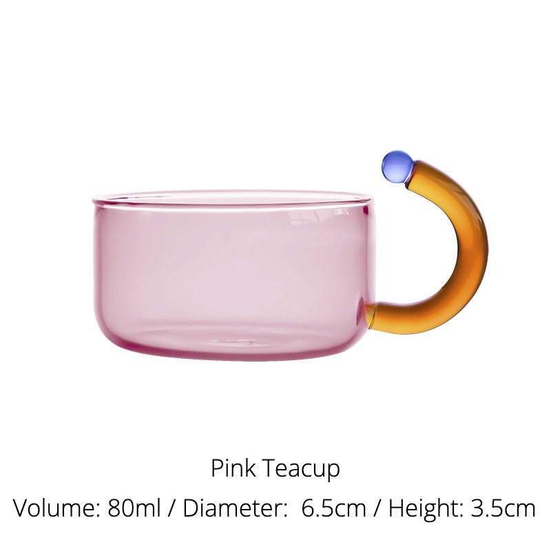 Bubble Pop Glass Teacup & Pot