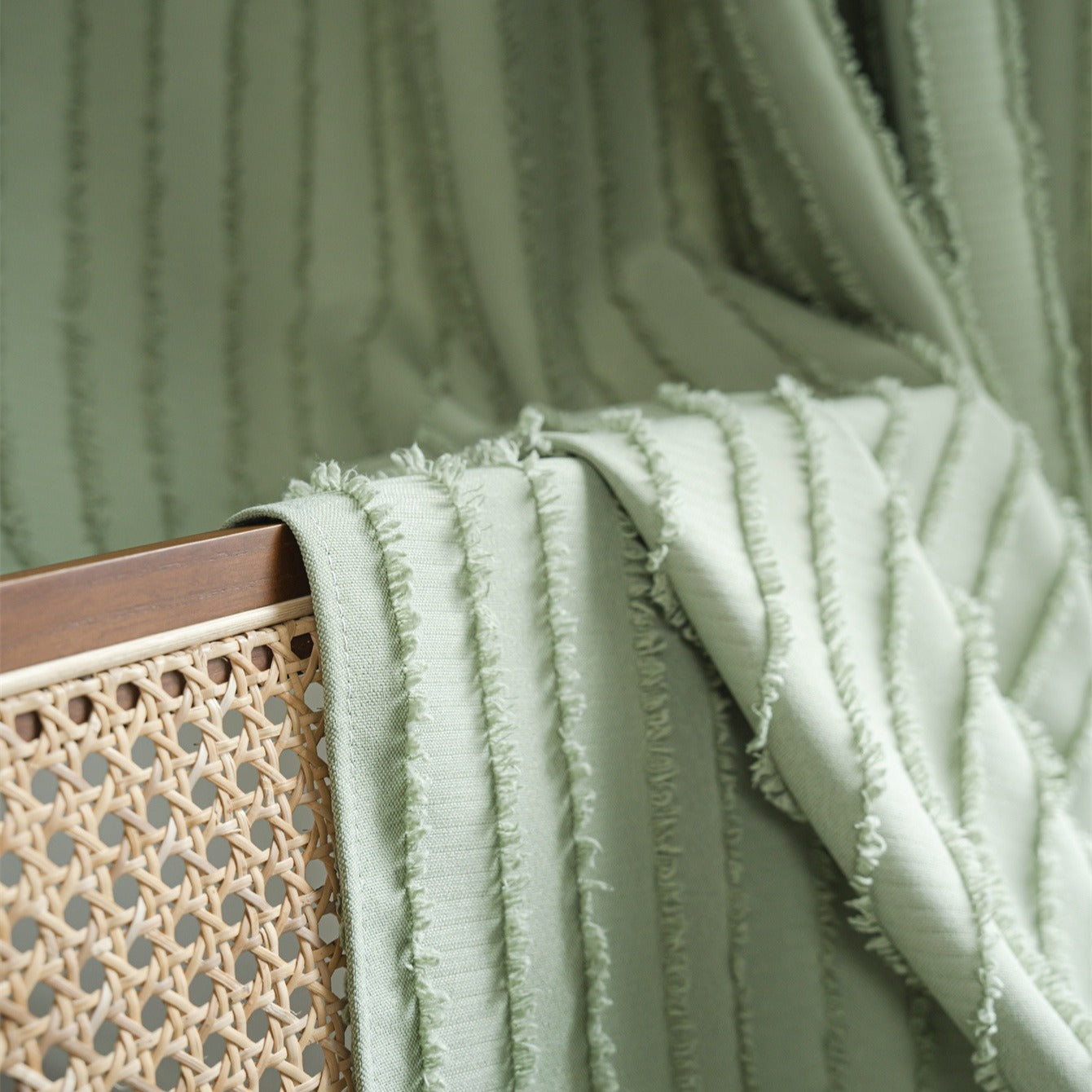Textured Fringe Curtain