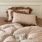 Frilly Floral Bedding Set