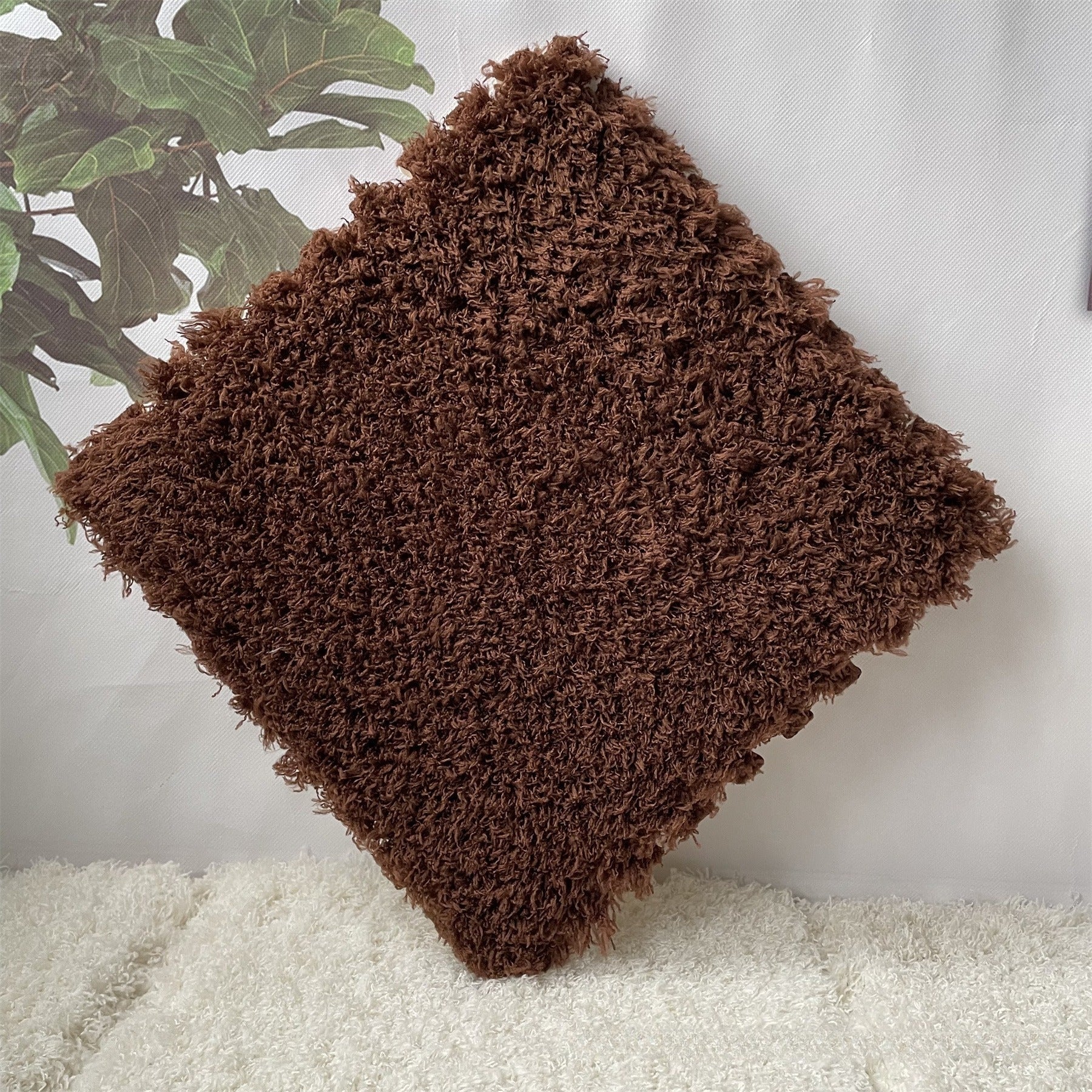 Fluffy Puzzle Tile Set - Warm Cocoa