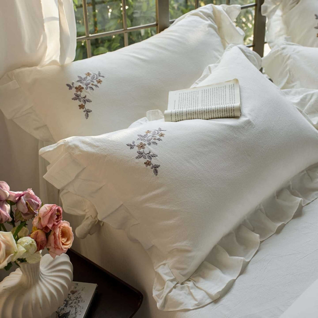Princess Floral Cotton Linen Bedding Set