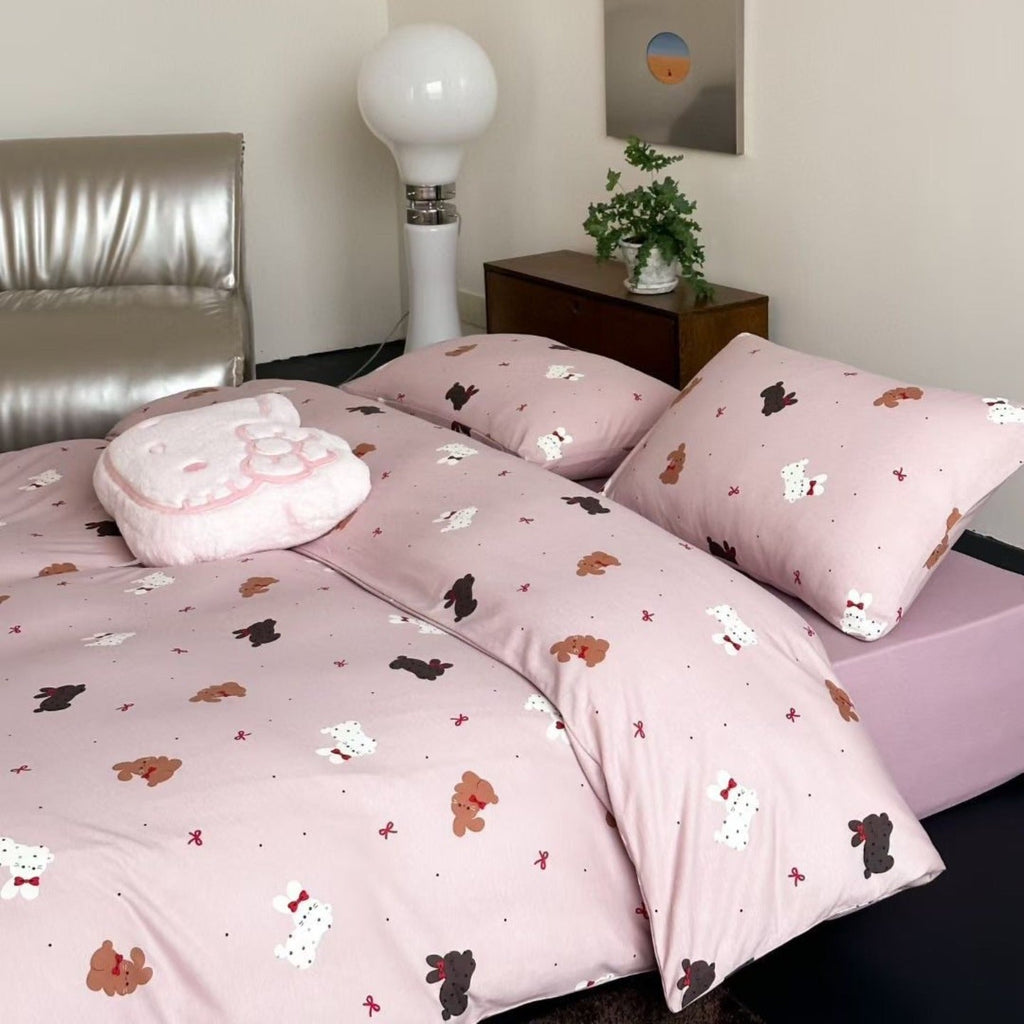 Squirrel & Acorn Dots Bedding Set