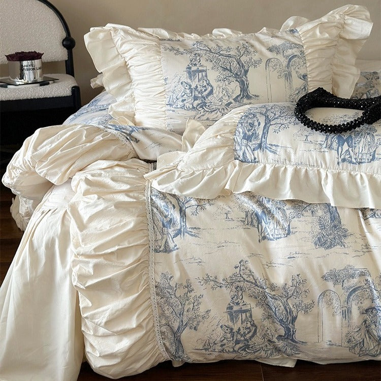 Courtly Blue Quilt Cover Set