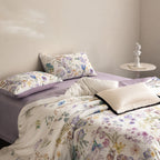 Lunaria Floral Garden Egyptian Cotton Bedding Set