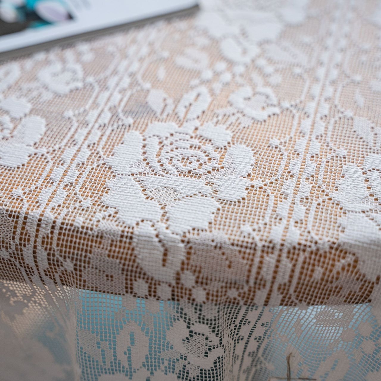 Rose Lace Round Tablecloth