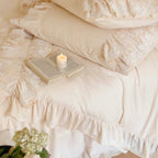 Jasmine Cream Ruffle Bedding Set