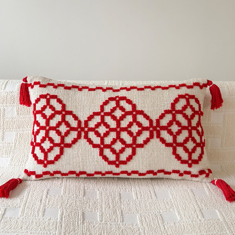 Crimson Knot Cushion Collection