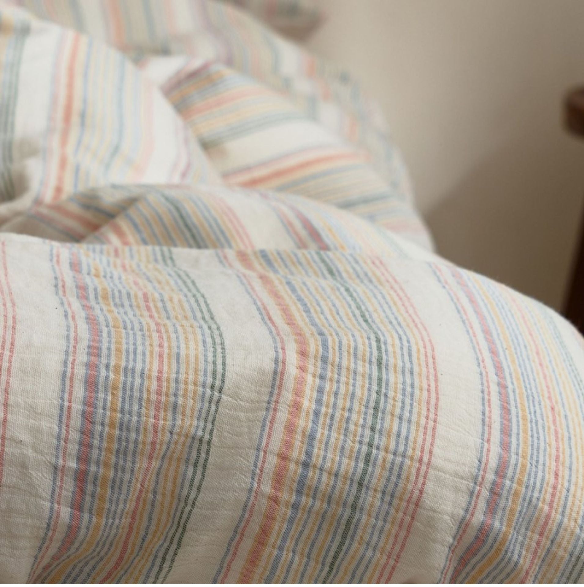Rainbow Stripe Bedding Set
