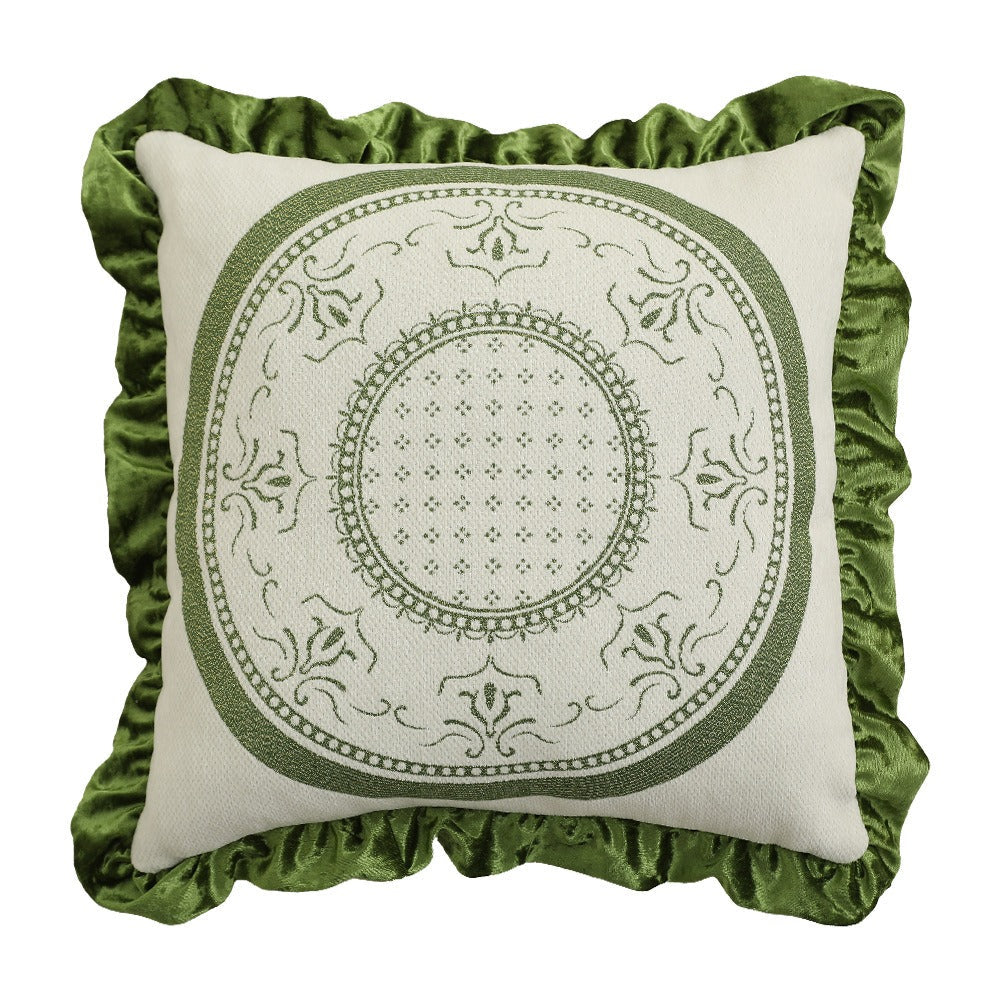 Ornate Ruffle Cushion - FINAL SALE