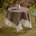 Weave Art Ruffle Table Cloth