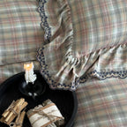 Forest Tartan & Ruffle Bedding Set