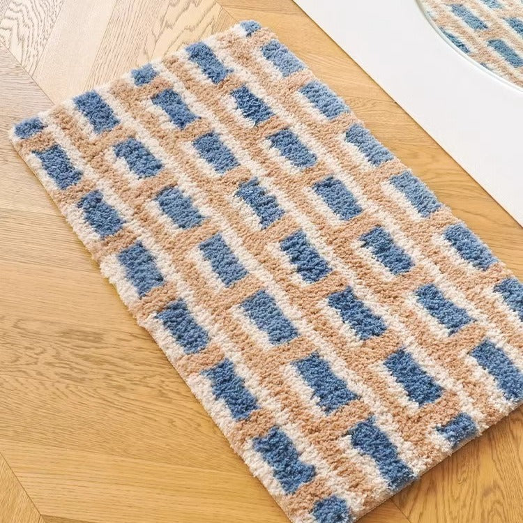 Sunny Tone Check Rug