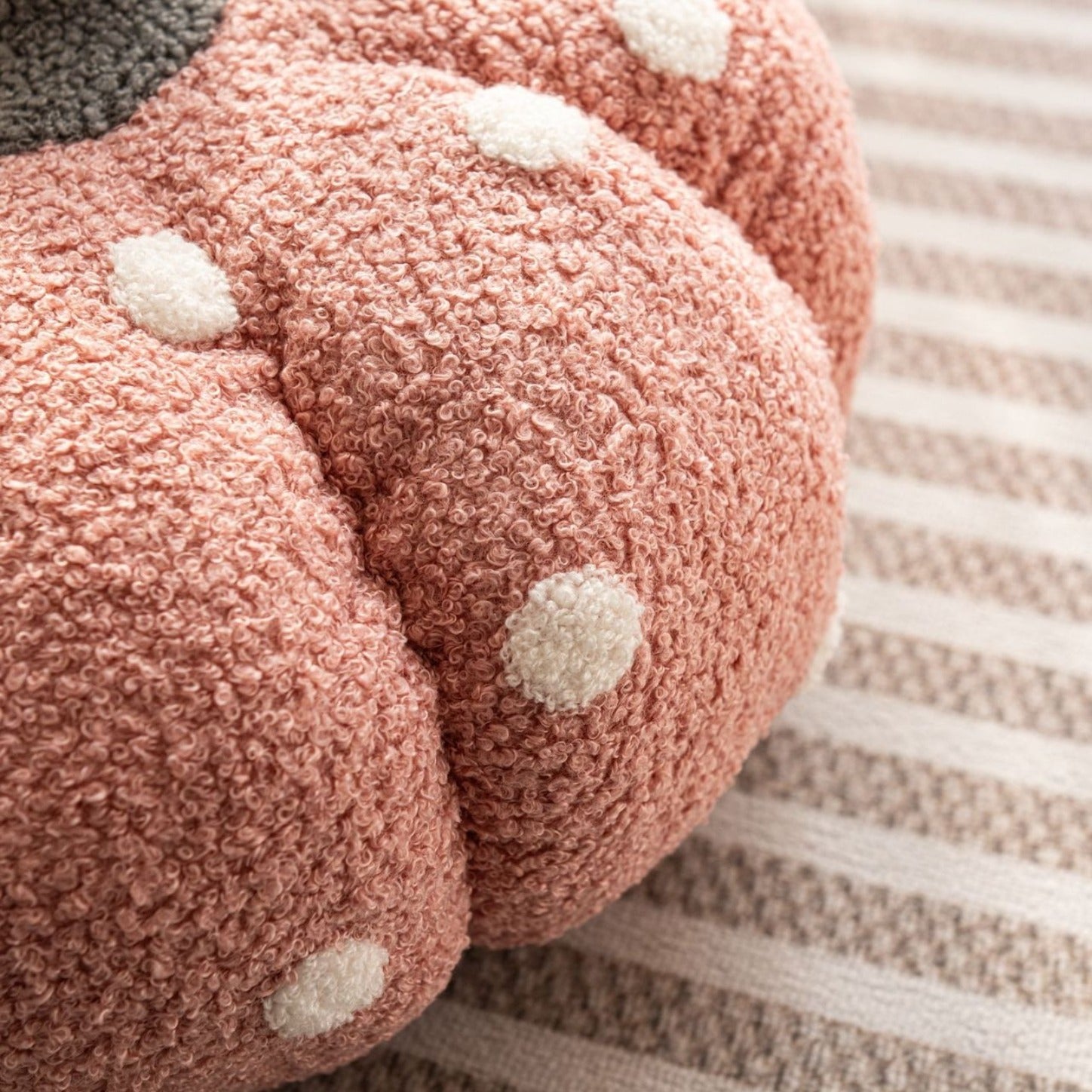Cottage Pumpkin Dot Pillow