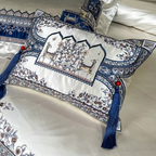 Giorgio Opulent Embroidered Tassel Luxury Bedding Set