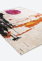 Po Black - Ecru Rug