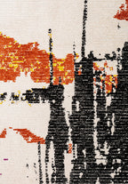 Po Black - Ecru Rug