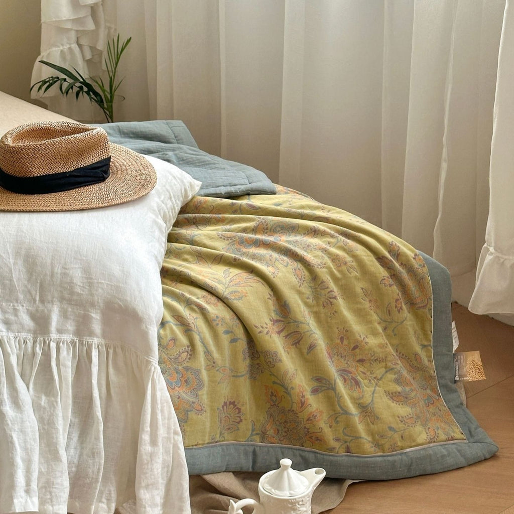 Golden Time Summer Quilted Blanket