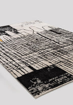 Edinburgh Black - Ecru Rug