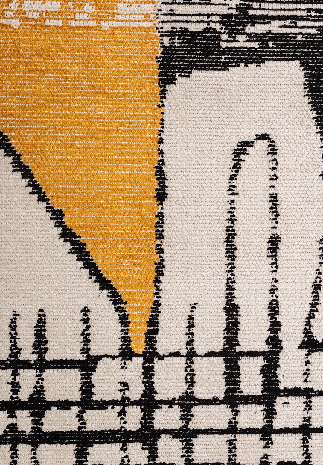 Edinburgh Black - Ecru Rug