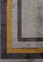 Dresden Charcoal - Beige Rug