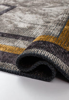 Dresden Charcoal - Beige Rug