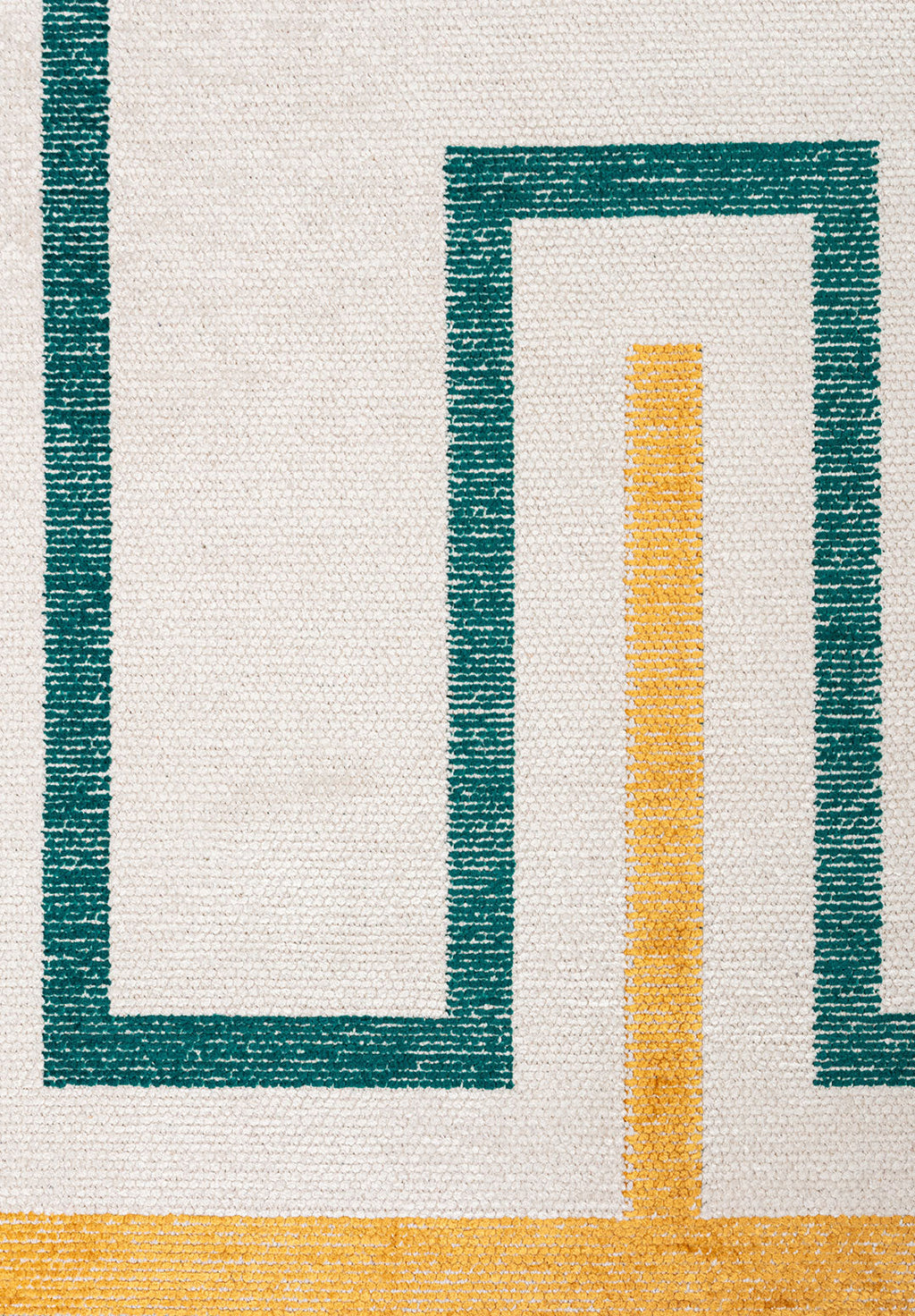 Dresden Dark Turquoise - Ecru Rug