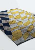Jersey Dark Navy - Gold Rug
