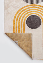 Berlin Charcoal - Gold Rug
