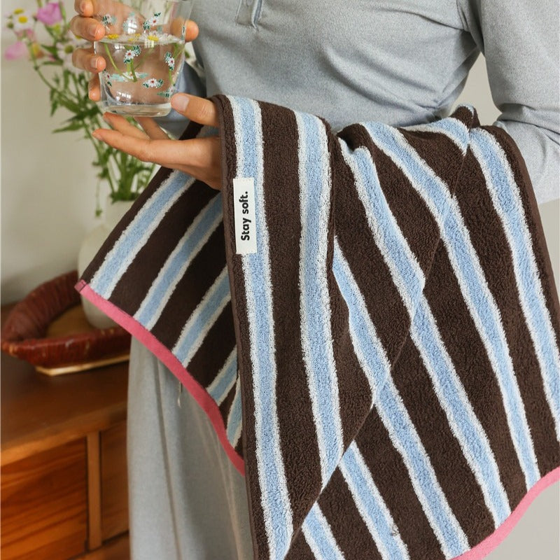 Retro Cafe Stripe Towel