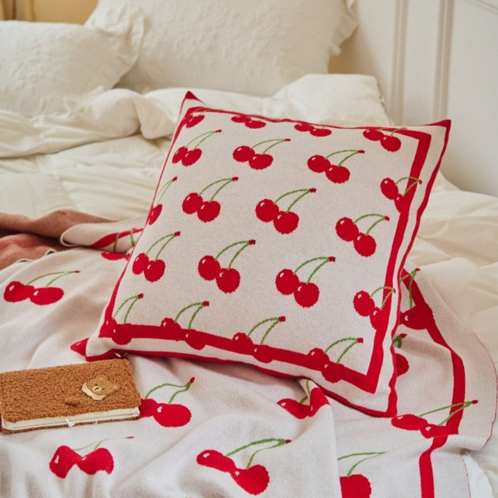 Cherry Blanket & Cushion