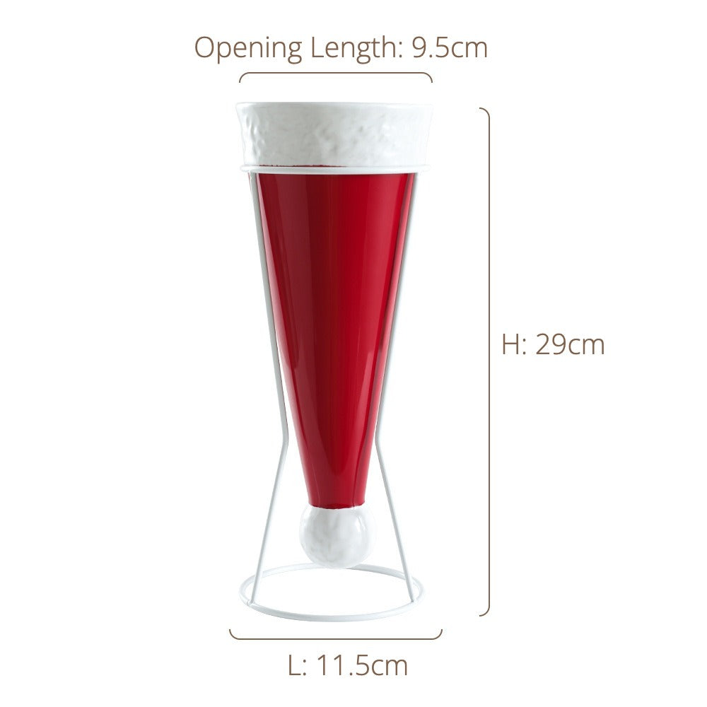 Santa Hat Vase
