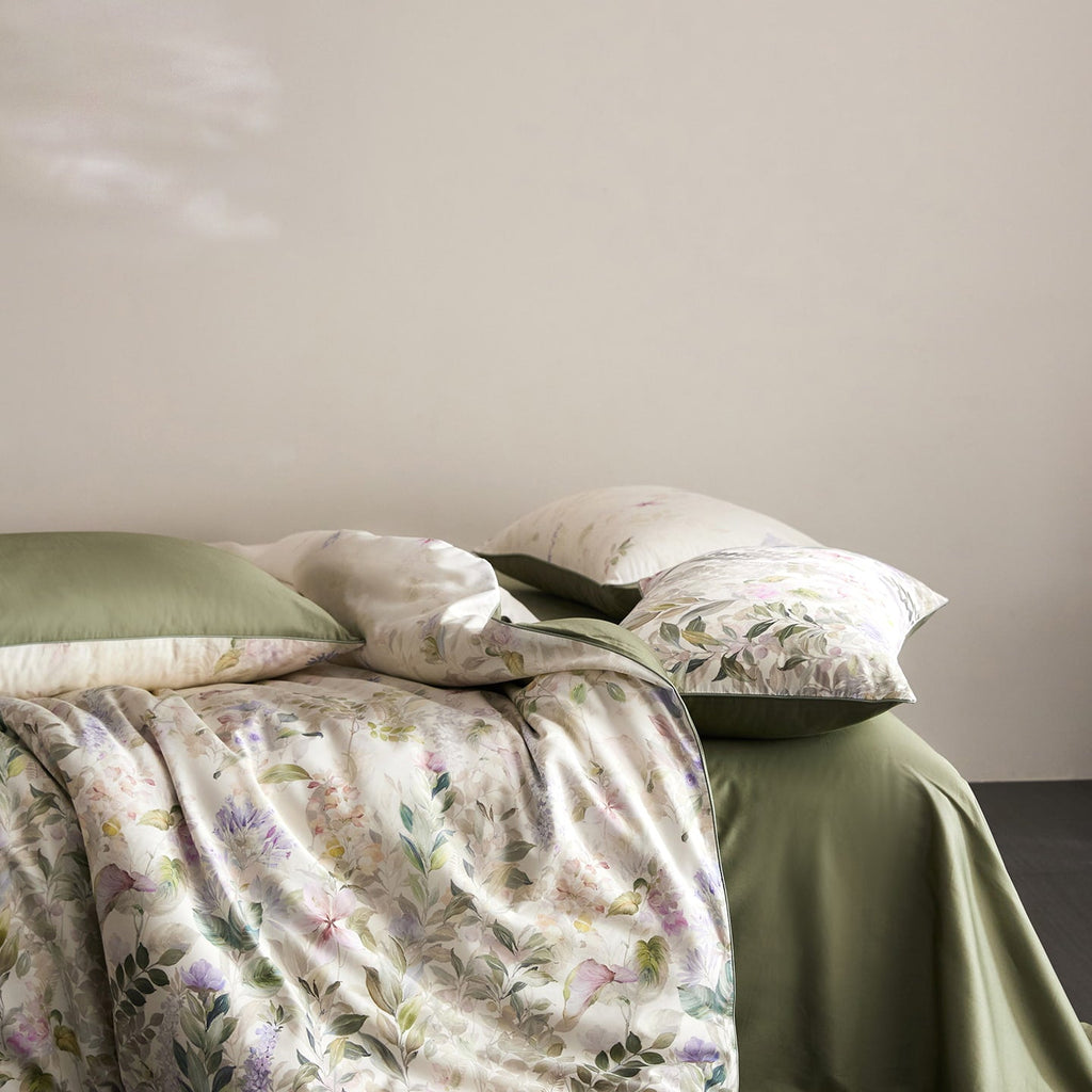 Sylvara Botanical Egyptian Cotton Bedding Set